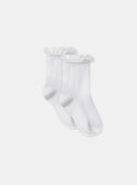 Chaussettes écrues à volants MAFLAVIE / 25E4BFL1SOQ001