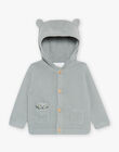 Gilet epais en mailles vert d'eau DADEAN / 22H1BGD2GIL631