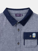 Chemise Bleu chiné LYCHEMAGE / 24H3PGO1CHM222