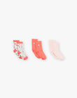 Lot de 3 paires de chaussettes en jersey enfant fille CLOFLETTE / 22E4PFF1LC3001