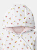 Veste à capuche en tubique et jersey MONTANA / 25E0CF12VES000