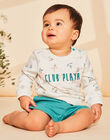 Sweat écru à imprimé animaux fantaisies FAVAHAR / 23E1BGQ1SWE001