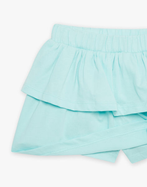 Débardeur et jupe short turquoise et orange en jersey FRUTETTE / 23E2PFU4ENS001