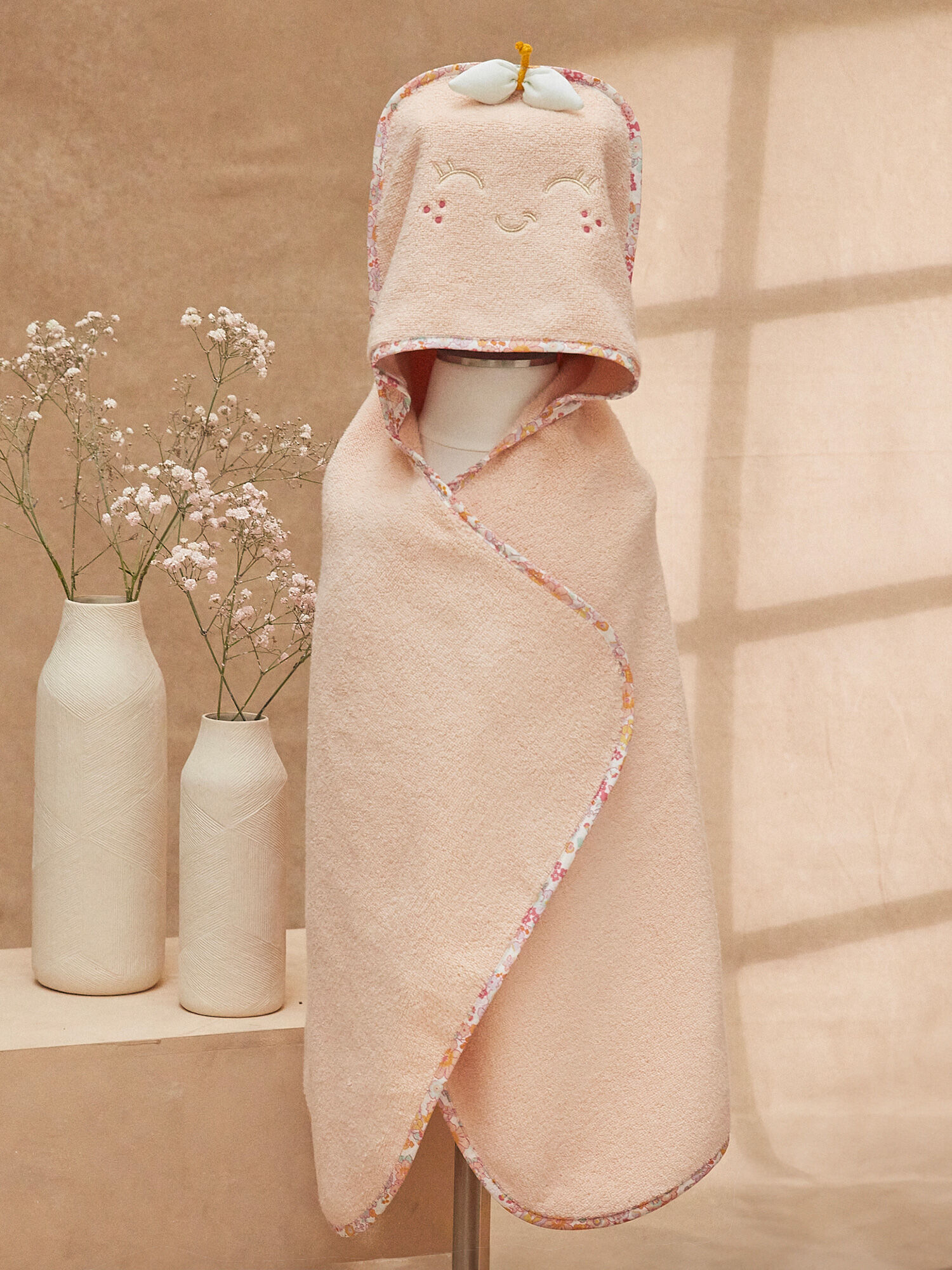 Cape de bain Rose Fille Sergent Major