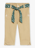 Pantalon beige en twill GACERISE / 23H1BF81PAN626