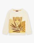 Sweat Jacquard vanille FALEOPAGE / 23E3PG81SWE114