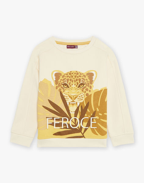 Sweat Jacquard vanille FALEOPAGE / 23E3PG81SWE114