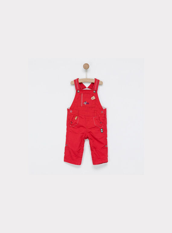 Salopette rouge NAFLORAN / 18E1BG81SAL505