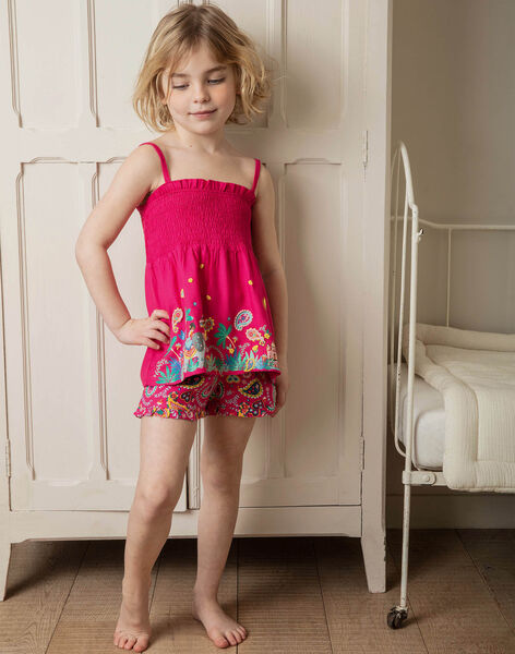 Pyjama Short Fushia Petite Fille Enfant Sergentmajor Pyjama Short Fushia Petite Fille Enfant Sergentmajor