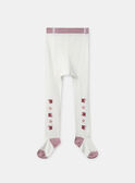 Lot de 2 collants rose uni ou blanc uni NAELOISE / 25H4BFL1COL001