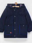 Manteau bleu marine PACABAGE / 18H3PGG1MAN070