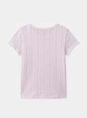 Lot de 2 t-shirts imprimés fleuries ou rose uni Fille NEJOETTE / 25H5PFC2HLI301
