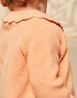Gilet orange clémentine en tricot à manches longues FAPATRICIA / 23E1BFO1CARE409