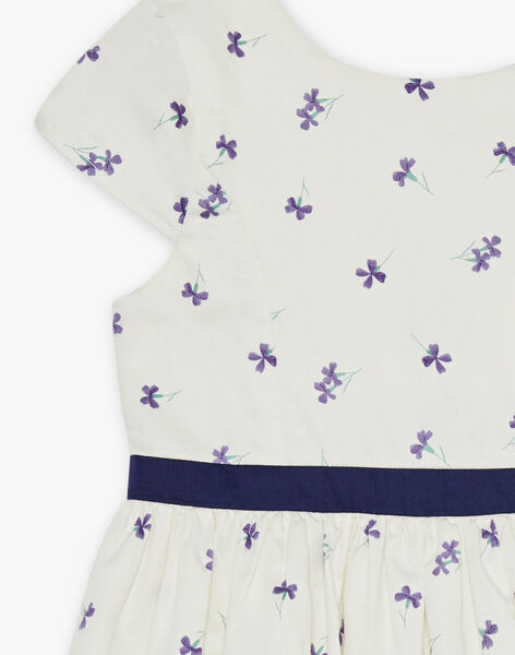 Robe écrue à fleurs FREDONETTE / 23E2PFI1ROB005