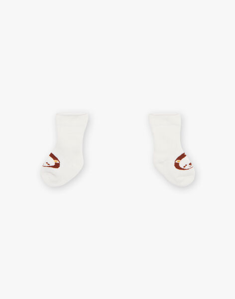 Pyjama à rayures et chaussettes bébé mixte DOUCE / 22H0CMH1ENS001