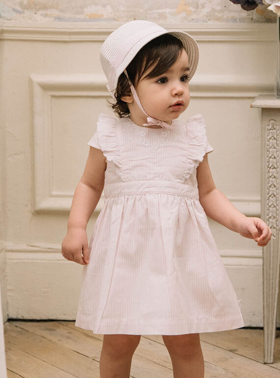 Robe de cérémonie et bloomer bébé fille CAJUSTINE / 22E1BFH1ROB301