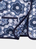 Gilet sans manches bleu et blanc réversible et matelassé LEGILETTE / 24H2PFJ1CSM001
