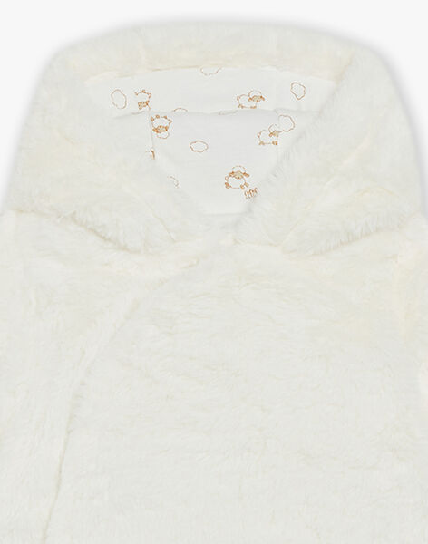 Veste en fourrure synthétique beige DOMENGY / 22H0CMI1VES001