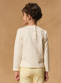 T-shirt marinière jaune sequins MIXMARETTE 2 / 25E2PF52TML001