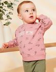 Sweat rose vintage avec animaux FAGETIENNE / 23E1BGD2SWED332