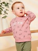 Sweat rose vintage avec animaux FAGETIENNE / 23E1BGD2SWED332