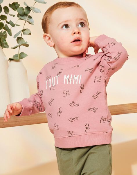 Sweat rose vintage avec animaux : achat en ligne - Pull, Gilet & Cardigan | SergentMajor