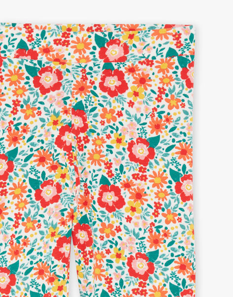 Legging écru à fleurs FELEGETTE / 23E2PFB1LG001