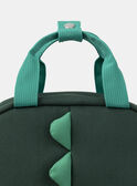 Sac à dos vert avec poche avant imprimé dinosaure Garçon NISACAGE / 25H4PGS1BESG633
