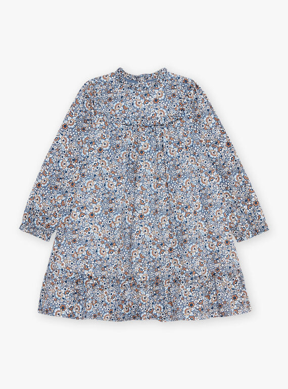 Robe bleu givre à imprimé fleuri DIAROBETTE / 22H2PFY1ROBC206