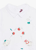 Polo écru motifs éléphants jongleurs bébé garçon CATARNO / 22E1BGM1POL001