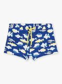 Boxer de bain encre à imprimé requins FRYBOXAGE / 23E4PGM6MAIC214