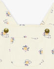 Chasuble vanille en twill à chats et fruits FAPAULA / 23E1BFO1CHS114