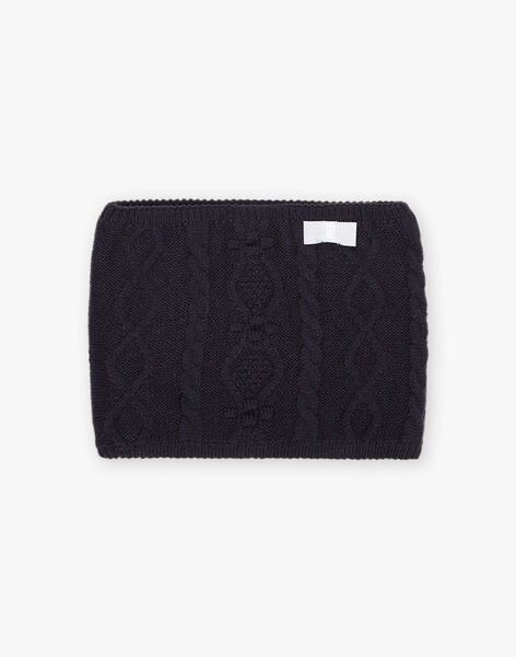 Snood bleu marine en tricot DRASNOETTE / 22H4PFM1SNO070