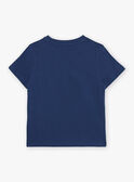 T-shirt bleu nuit à thème skatepark fantaisie FRIZOTAGE1 / 23E3PGN1TMC713
