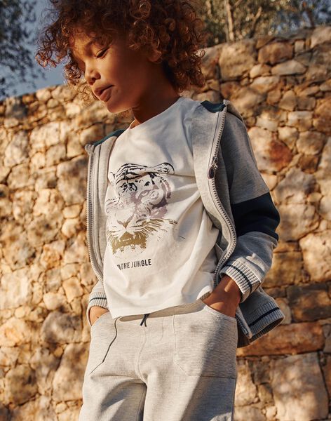 T-shirt écru à décoration tête de tigre FRIZOTAGE2 / 23E3PGO1TMC001