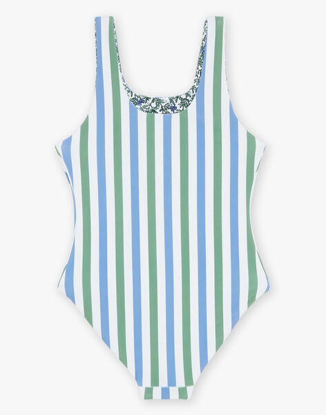 Maillot de bain 1 pièce réversible écru à imprimé fleuri FRYVERETTE / 23E4PFM2D4K001