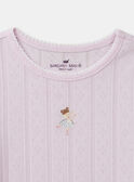 Lot de 2 t-shirts imprimés fleuries ou rose uni Fille NEJOETTE / 25H5PFC2HLI301