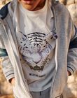 T-shirt écru à décoration tête de tigre FRIZOTAGE2 / 23E3PGO1TMC001