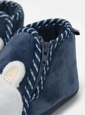 Chausson bleu avec tête d'ours blanc Bébé Garçon NEANTOINE / 25F10BG31CHP070