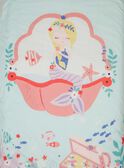 Parure de lit bleu turquoise et rose motif sirène TIPARURSIR2 / 20EZEN71PLR213