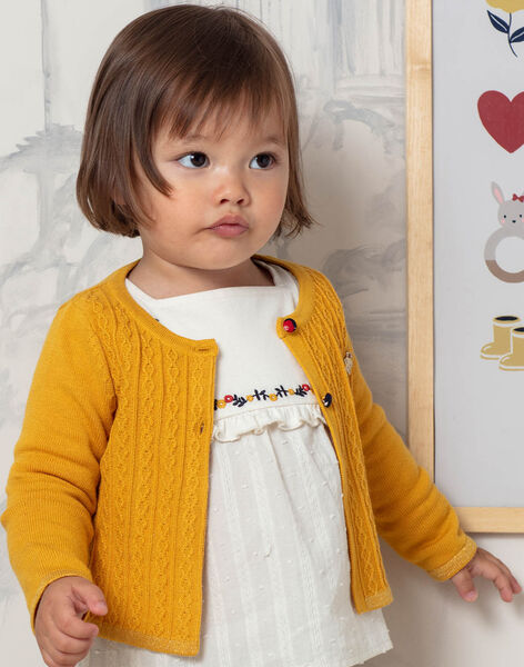 Gilet Jaune Moutarde Bebe Fille Nouvelle Collection Bebe Sergentmajor
