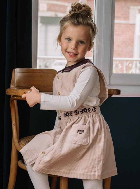 Robe tablier en velours DULCINETTE / 22H2PFR1CHS801