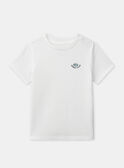 Lot de 2 t-shirts à rayures ou blanc uni Garçon  NUIRIBAGE / 25H5PGC1HLI001