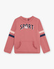 Sweat vieux rose Sport DRASWETTE / 22H2PFL1SWED312