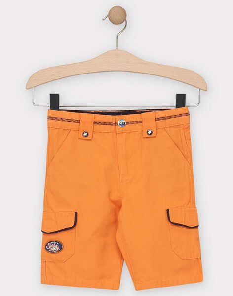 Bermuda Orange A Bretelles Amovibles Garcon Les Jours Fleuris Enfant Sergentmajor