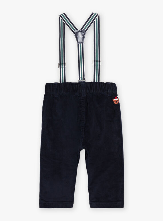Pantalon en velours à bretelles ajustables DAWALLON / 22H1BG61PANC205