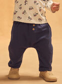 Pantalon bleu marine Bébé Garçon NAISAAC / 25H1BGP1PAN070