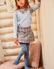 Collant bleu gris fleurs DIANETTE / 22H4PFY1COLC206