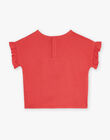 T-shirt coquelicot à manches courtes FLUNOUETTE / 23E2PFQ1TMCF505