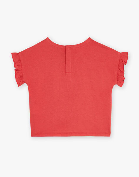 T-shirt coquelicot à manches courtes FLUNOUETTE / 23E2PFQ1TMCF505